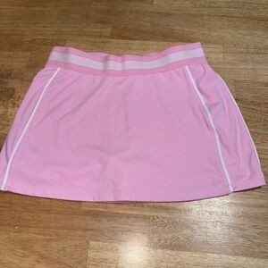Halara pink & white High Waisted 2-in-1 Bodycon Mini tennis skirt- Medium